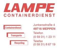 Lampe Containerdienst
